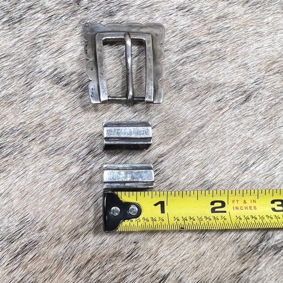 Case Trading Post CTP Sterling Silver Native American Buckle Set main image 6